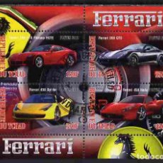 Sellos: TCHAD CHAD 2012 SHEET USED MNH FERRARI COCHES AUTOS AUTOMOVILES CARS VOITURES AUTOMOBILI AUTOMOBILES. Lote 362881680