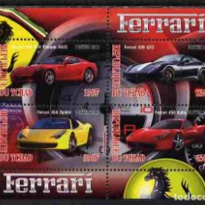 Sellos: TCHAD CHAD 2012 SHEET MNH FERRARI COCHES AUTOS AUTOMOVILES CARS VOITURES AUTOMOBILI AUTOMOBILES. Lote 362882115