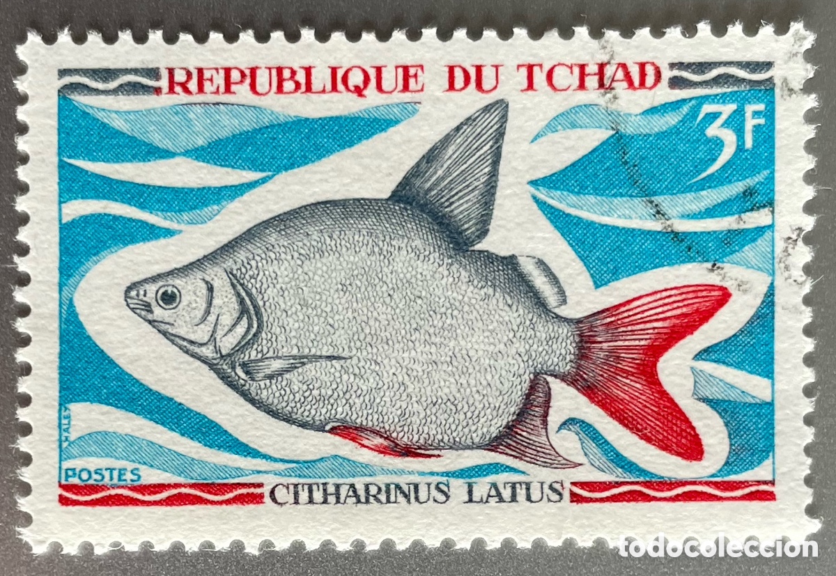 Sellos: Tchad. Chad. Peces. 1969 - Foto 1