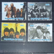 Sellos: TCHAD CHAD 2012 4 STAMPS MNH THE BEATLES SINGERS MUSIC CANTANTES MUSICA. Lote 374277414