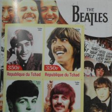 Sellos: TCHAD CHAD 2003 SHEET MNH IMPERF THE BEATLES SINGERS MUSIC CANTANTES MUSICA. Lote 400329974