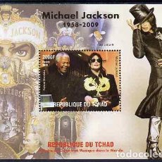 Sellos: TCHAD CHAD 2009 SHEET MNH NELSON MANDELA MICHAEL JACKSON SINGERS MUSIC CANTANTES MUSICA. Lote 400359069
