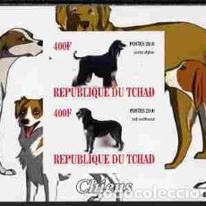 Sellos: TCHAD CHAD 2010 SHEET MNH IMPERF DOGS CHIENS PERROS HUNDEN CANI CAES. Lote 402402594