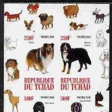 Sellos: TCHAD CHAD 2010 SHEET MNH IMPERF DOGS CHIENS PERROS HUNDEN CANI CAES. Lote 402402884