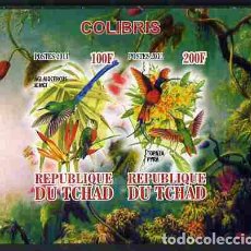 Sellos: TCHAD CHAD 2011 SHEET MNH IMPERF FAUNA BIRDS OISEAUX AVES HUMMINGBIRDS COLIBRIS COLIBRIES KOLIBRIS. Lote 402497224