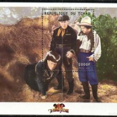 Sellos: TCHAD CHAD 2000 SHEET MNH THE THREE STOOGES LOS TRES CHIFLADOS ACTORES COMICOS ACTORS. Lote 403210014