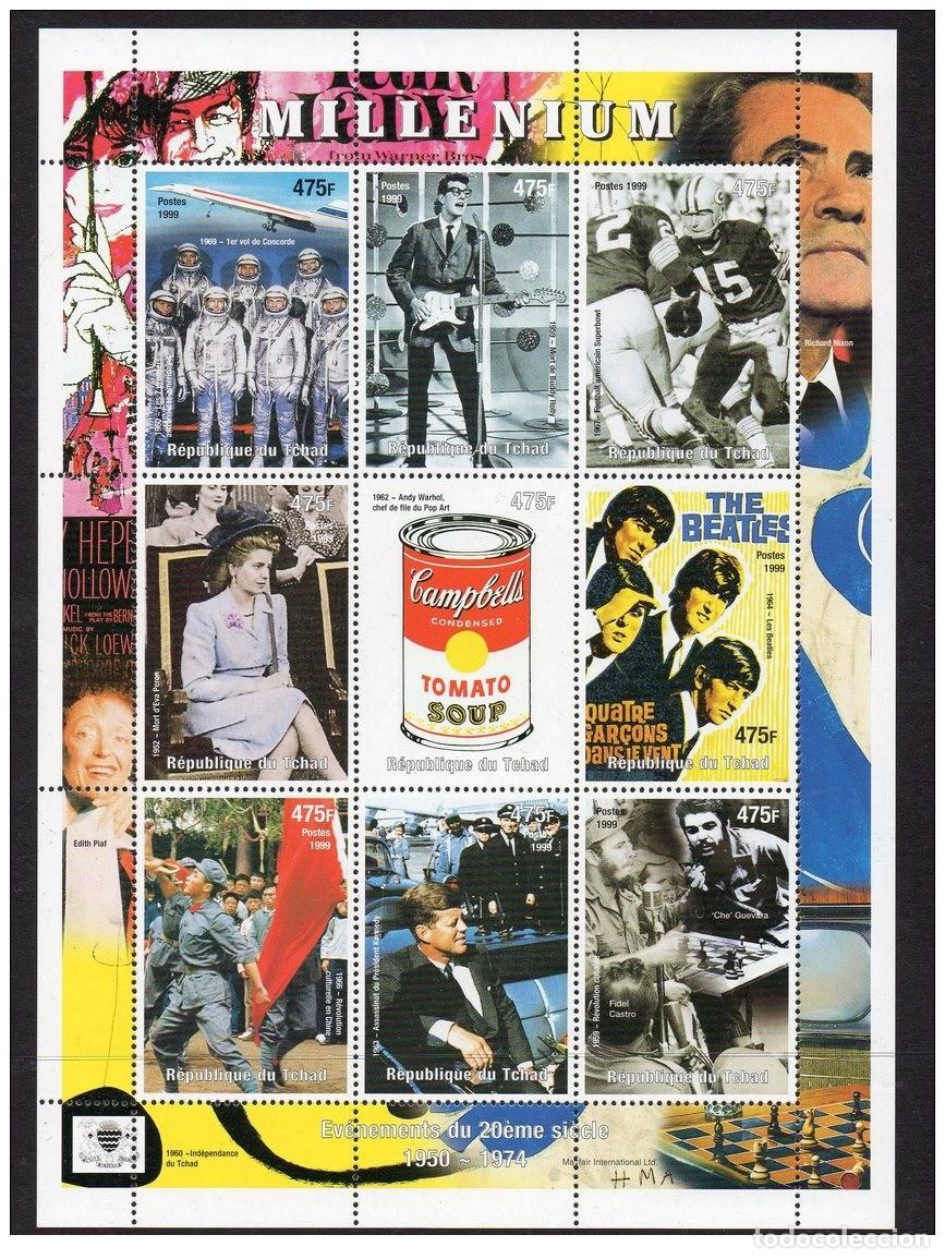 Sellos: Chad 1999 - Millenium Miniature Sheet MNH** - Foto 1
