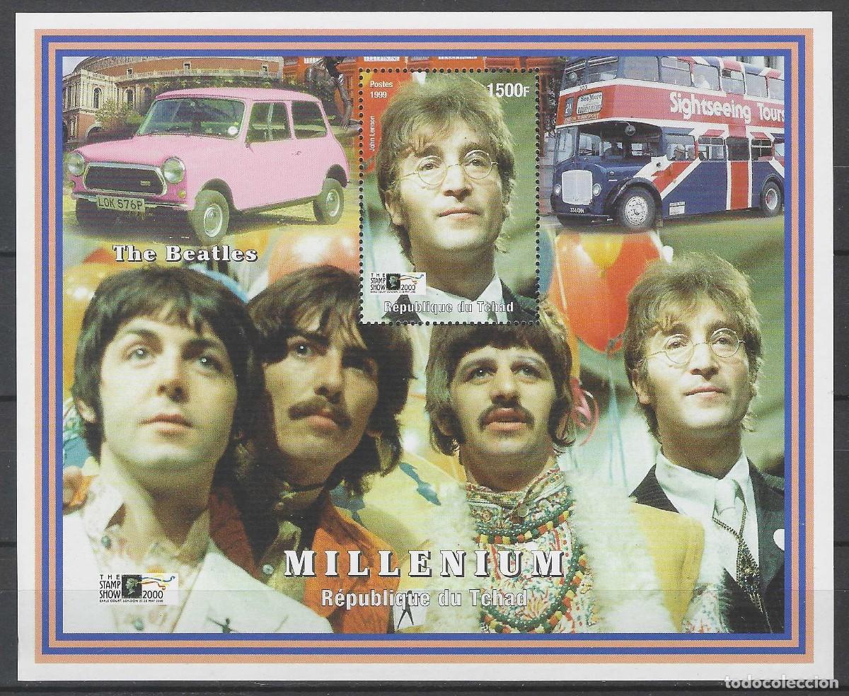Sellos: CHAD 1999 - HB MILLENIUM, LOS BEATLES - MNH** - Foto 1