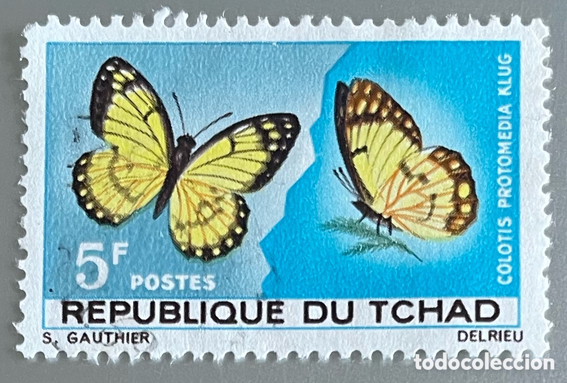 Sellos: Chad. Mariposas. 1967 - Foto 1