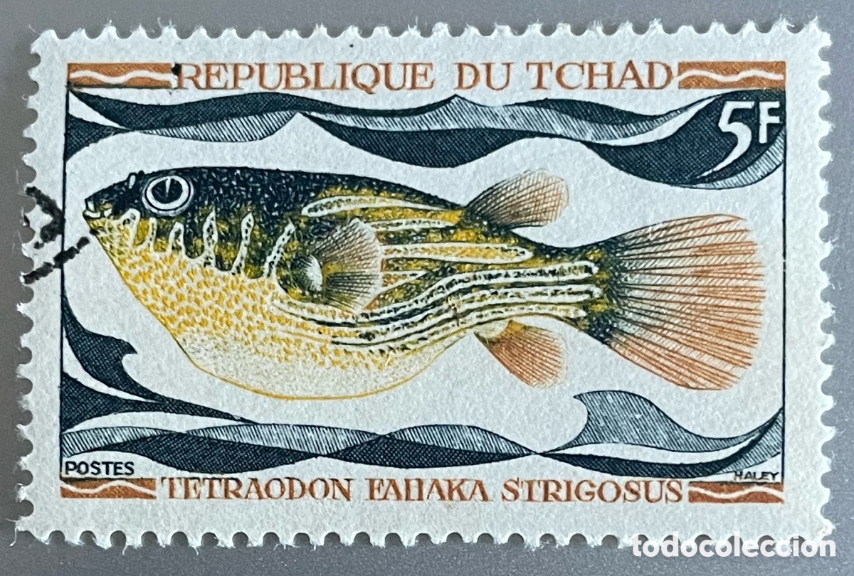 Sellos: Tchad. Chad. Peces. 1969 - Foto 1