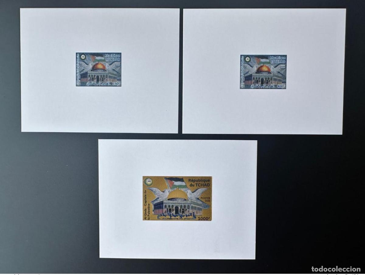 Sellos: Chad 2022 Mi.? Evento de emisi&oacute;n conjunta oro lujo: Al Quds Capital Palestina