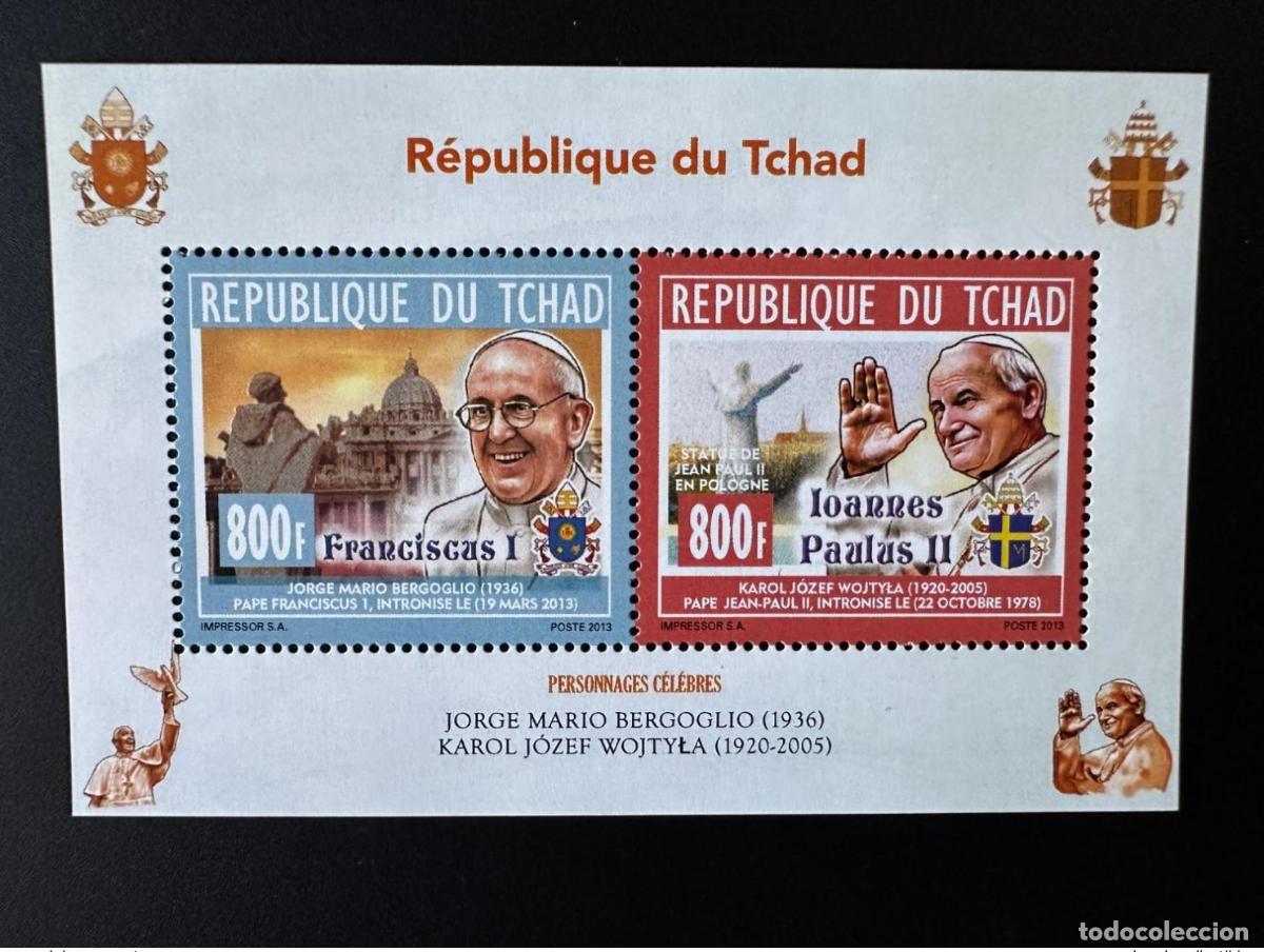 Sellos: Chad 2013/2014 Mi. 2704 - 2705 Papa Juan Pablo II Francisco
