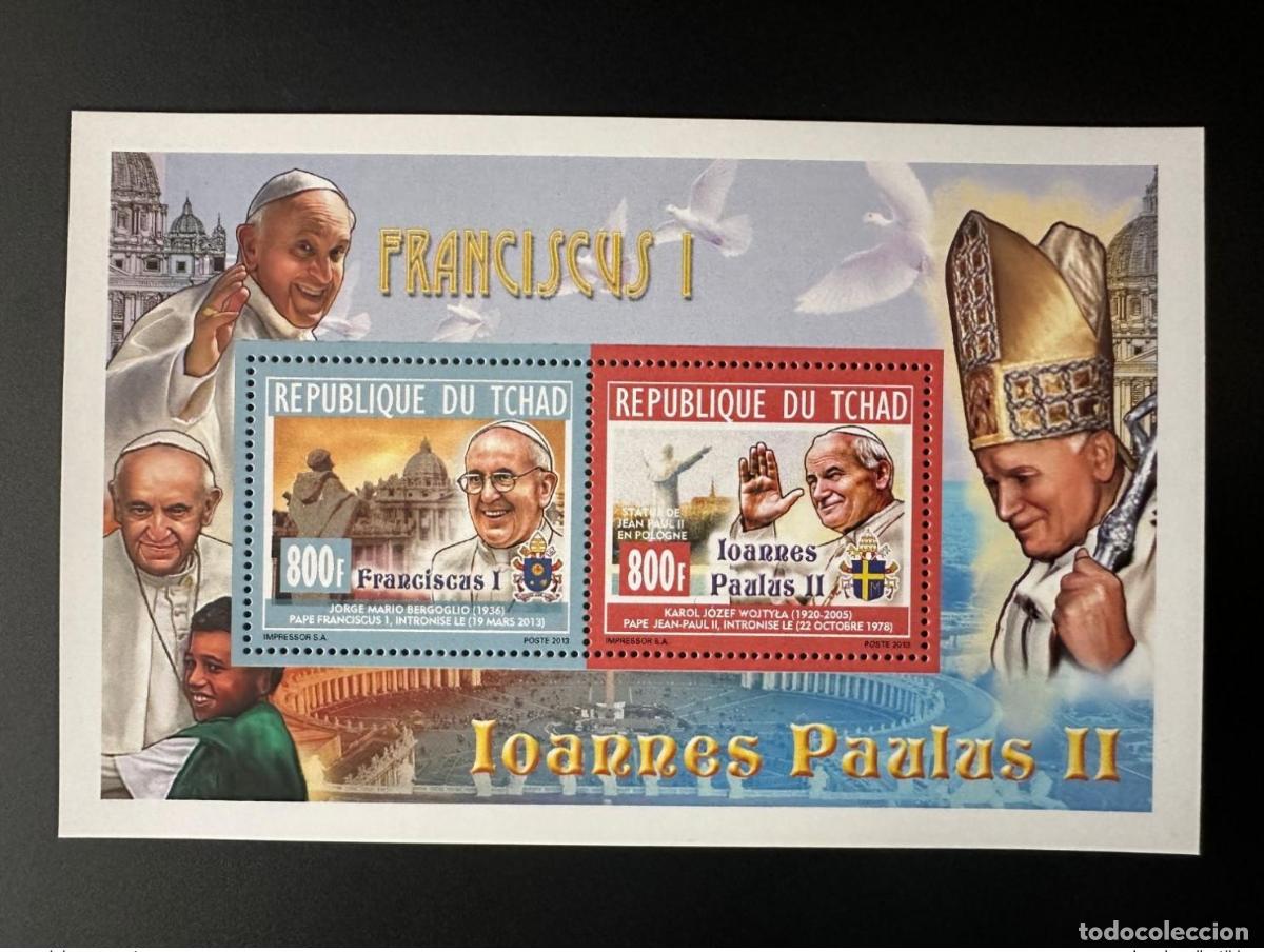 Sellos: Chad 2014 Ilustrado Mi. 2704 - 2705 Papa Juan Pablo II