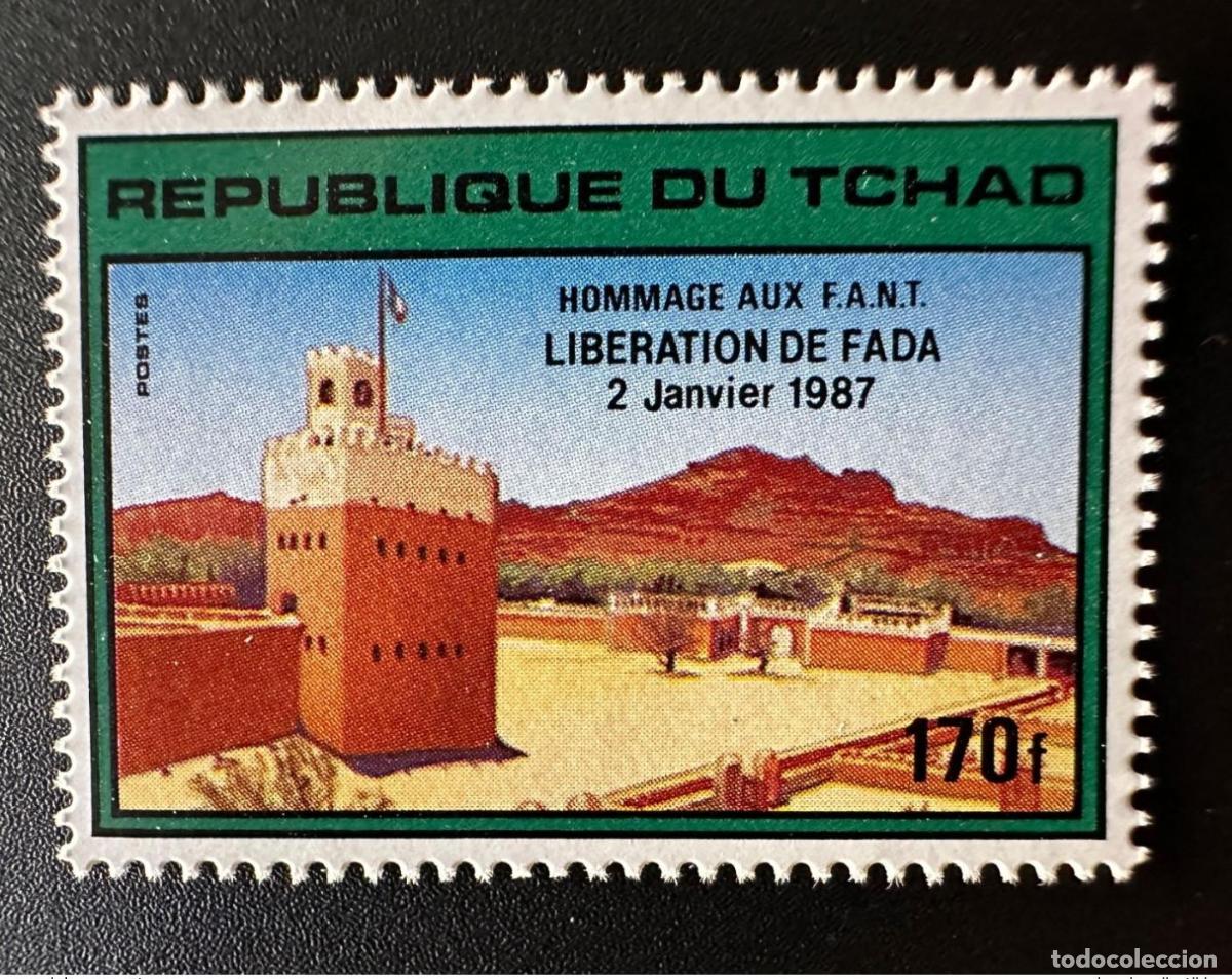Sellos: Chad 1987/1988 Mi. 1157 Homenaje a la FANT: Liberaci&oacute;n de Fada 2 enero 170F