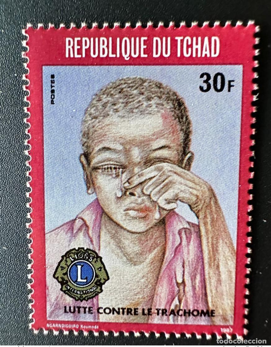 Sellos: Chad Tschad 1987 Mi. 1160 Lucha contra el tracoma | Lions International 30F
