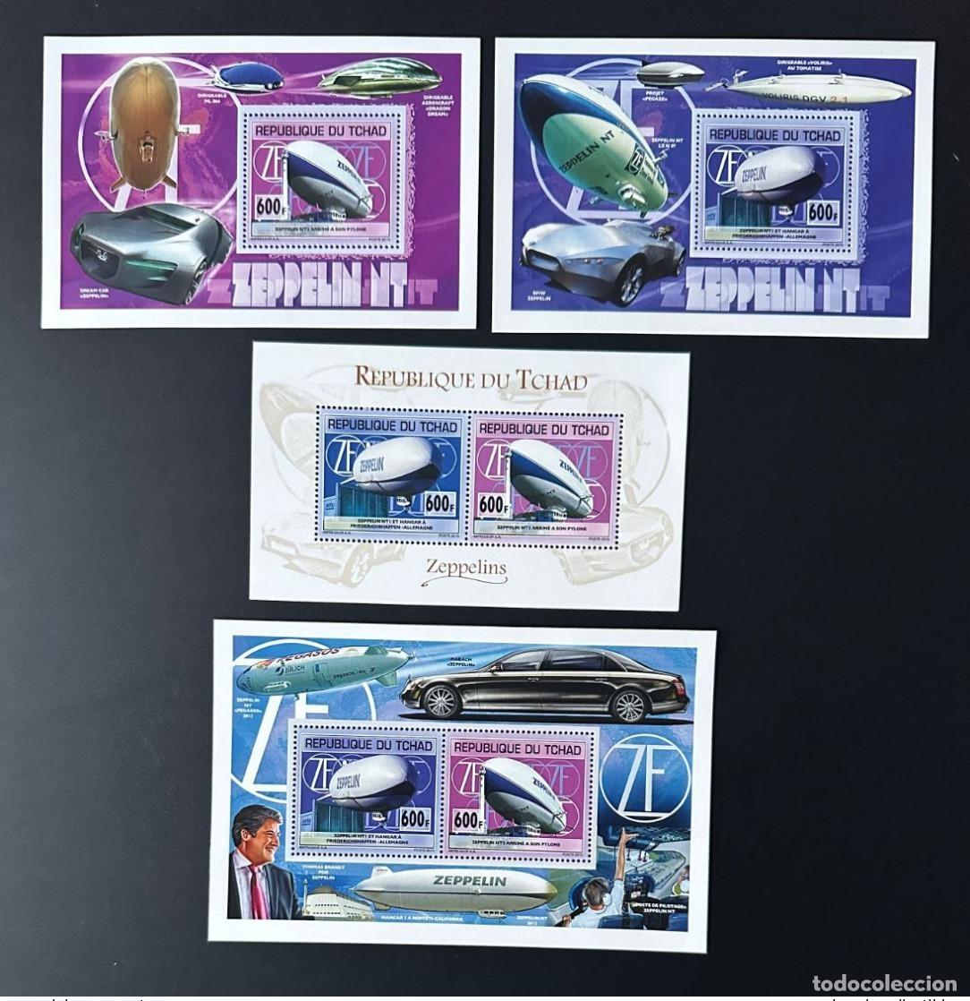 Sellos: Chad 2013 Mi. 2670 - 2671 Bl. 538 539 Zeppelin Car dirigible BMW
