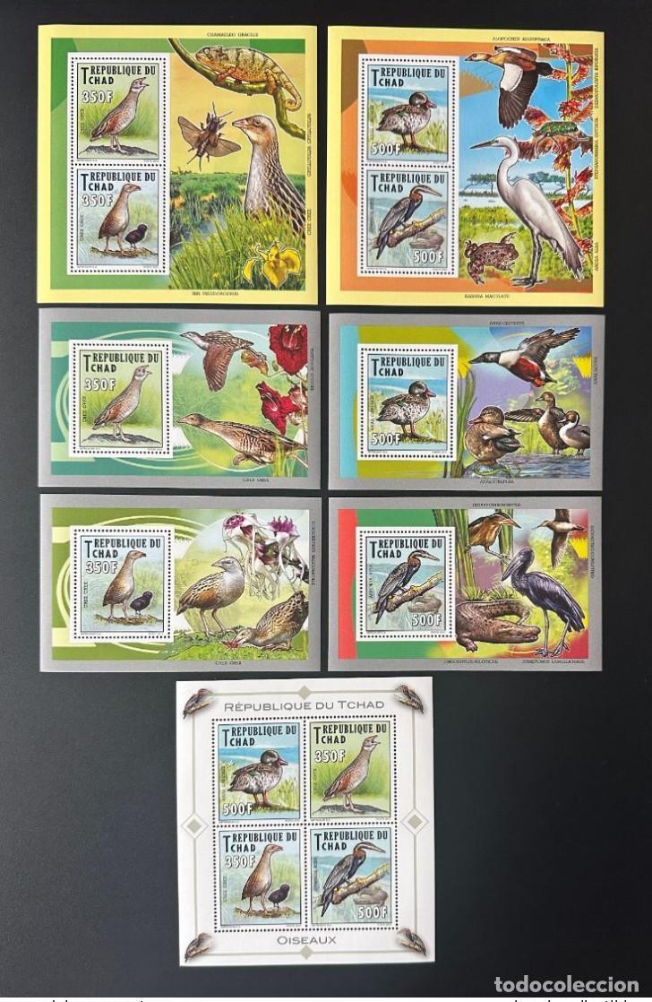 Sellos: Chad Tschad 2012 Mi. 2567 - 2570 Bl. 453 456 Birds V&ouml;gel (II)