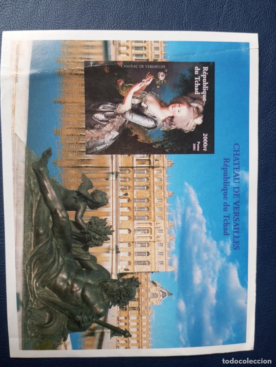 Sellos: CHAD, 2001, PALACIO DE VERSALLES Y MARIA ANTONIETA, HB S/D