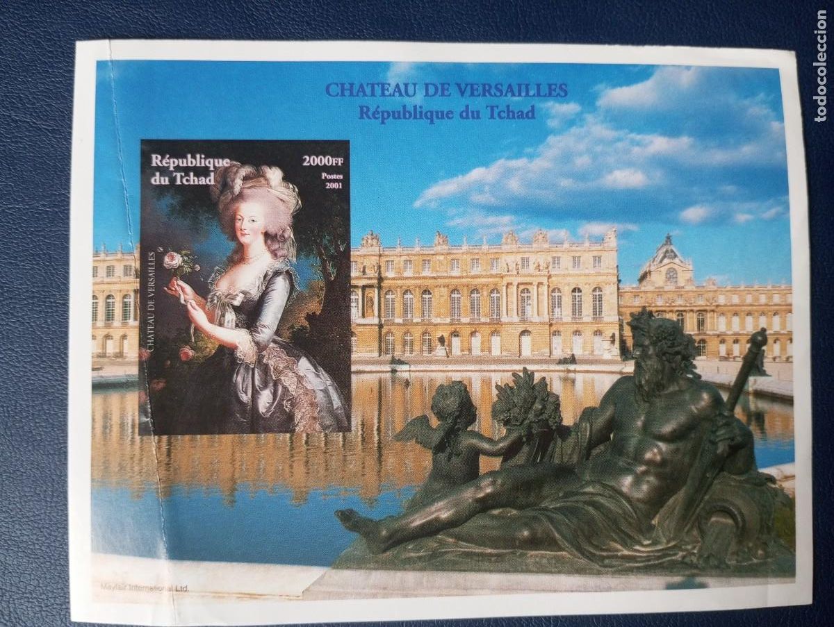 Sellos: CHAD, 2001, PALACIO DE VERSALLES Y MARIA ANTONIETA, HB S/D