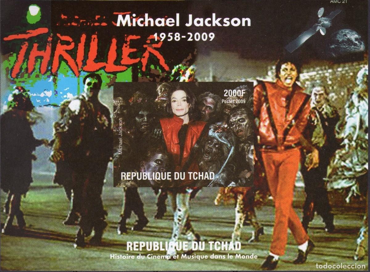 Sellos: TCHAD CHAD 2009 SHEET MNH IMPERF MICHAEL JACKSON SINGERS MUSIC CANTANTES MUSICA