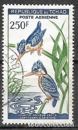 Sellos: SELLO USADO DE CHAD 1961, CORREO AEREO YT 5