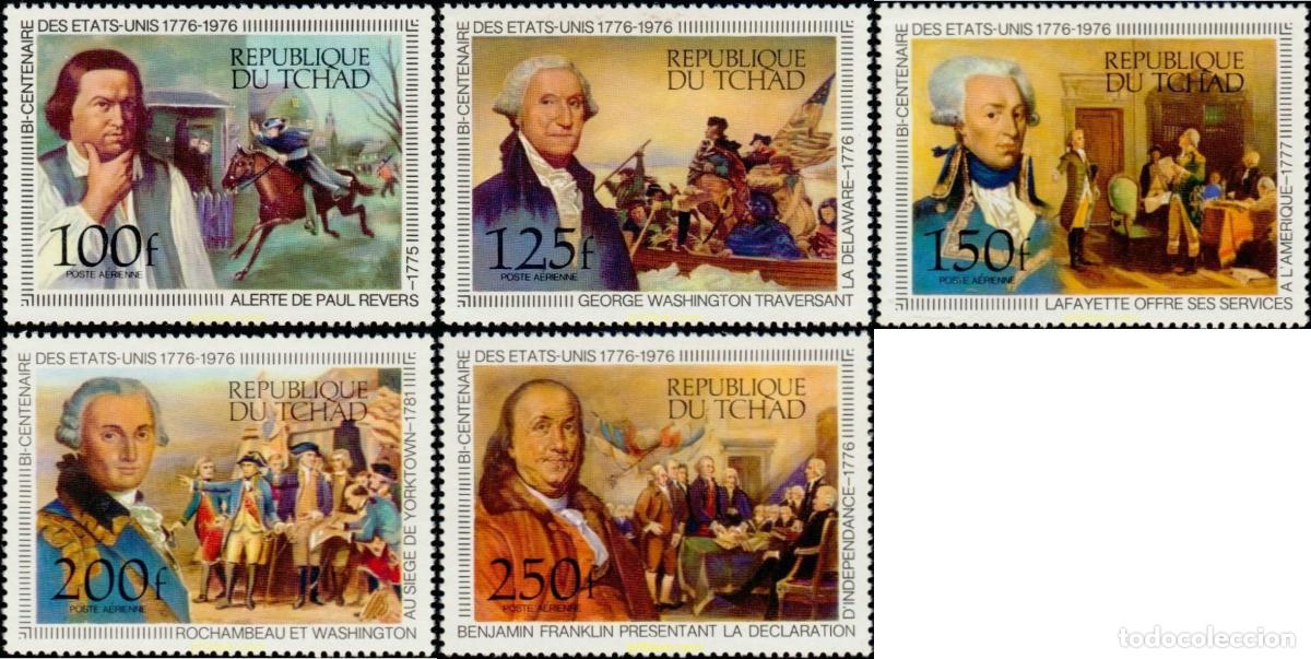 Sellos: 29816 MNH CHAD 1976 BICENTENARIO DE LA INDEPENDENCIA DE LOS ESTADOS UNIDOS
