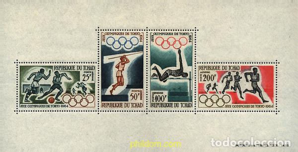 Briefmarken: 54433 MNH CHAD 1964 18 JUEGOS OLIMPICOS VERANO TOKIO 1964