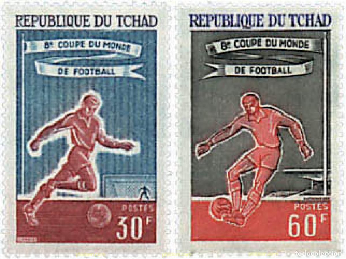 Sellos: 229661 HINGED CHAD 1966 COPA DEL MUNDO DE FUTBOL. INGLATERRA-66