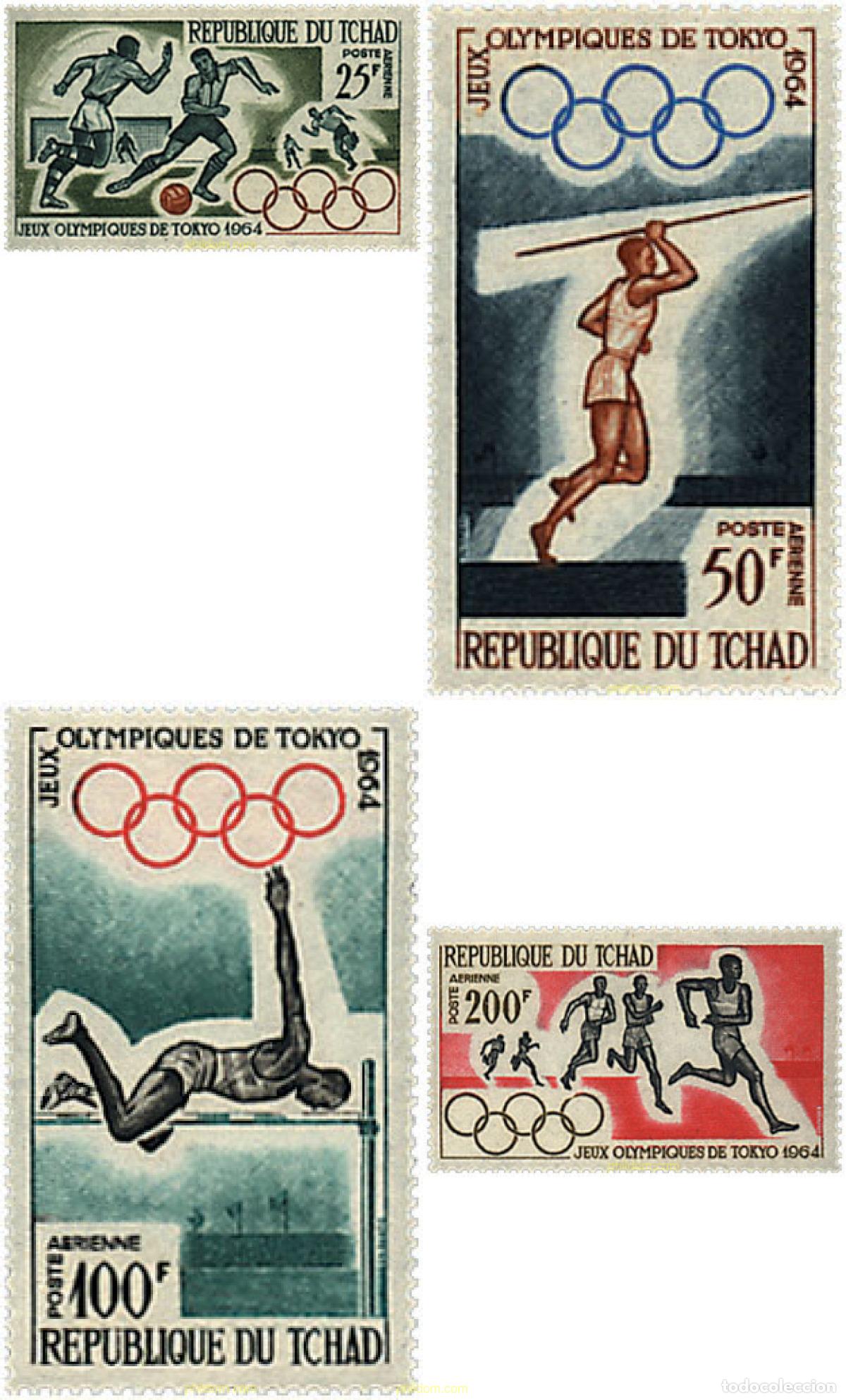 Sellos: 27747 MNH CHAD 1964 18 JUEGOS OLIMPICOS VERANO TOKIO 1964