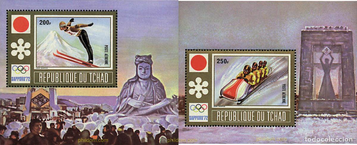 Sellos: 70668 MNH CHAD 1972 11 JUEGOS OLIMPICOS DE INVIERNO SAPPORO 1972
