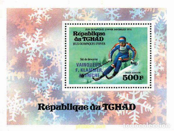 Sellos: 72478 MNH CHAD 1976 MEDALLAS DE LOS 12 JUEGOS OLIMPICOS DE INVIERNO. INNSBRUCK 1976