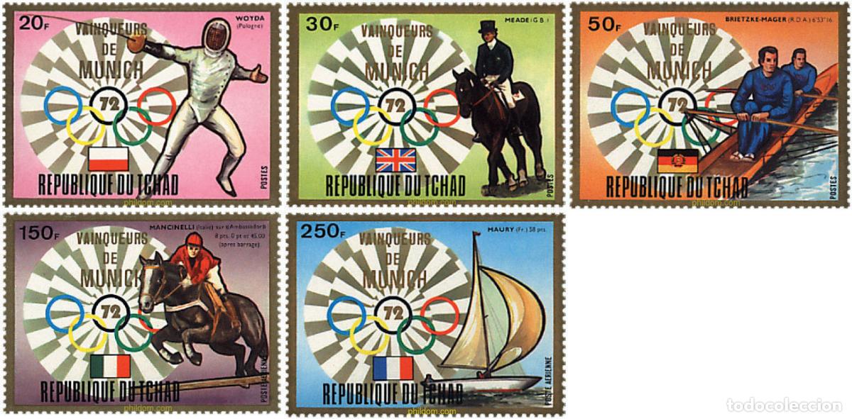 Sellos: 68284 MNH CHAD 1972 20 JUEGOS OLIMPICOS VERANO MUNICH 1972