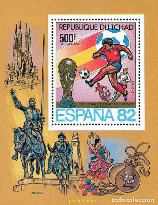 Timbres: 79394 MNH CHAD 1982 COPA DEL MUNDO DE FUTBOL. ESPA&Ntilde;A-82