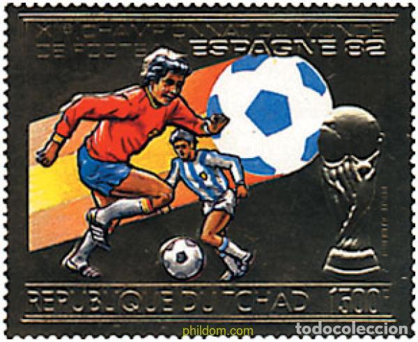 Timbres: 79345 MNH CHAD 1982 COPA DEL MUNDO DE FUTBOL. ESPA&Ntilde;A-82