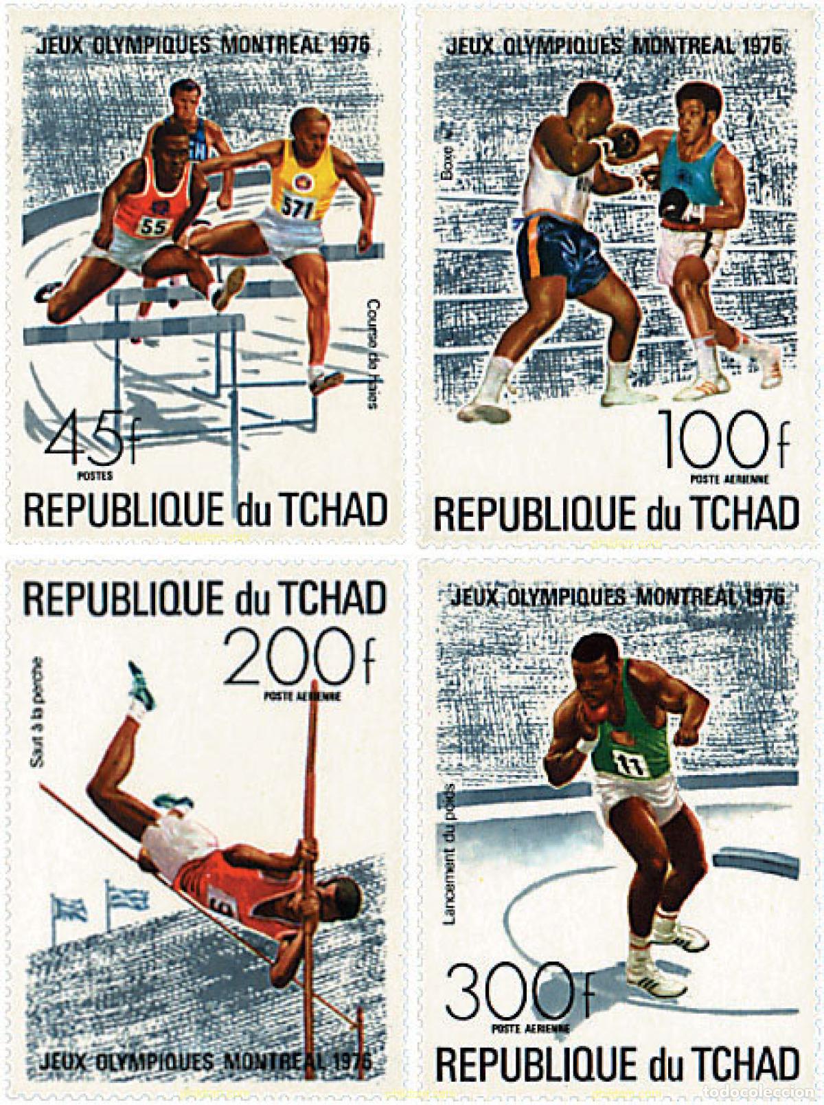 Sellos: 68034 MNH CHAD 1976 21 JUEGOS OLIMPICOS VERANO MONTREAL 1976