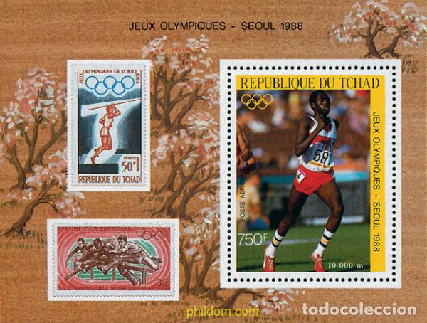 Sellos: 73654 MNH CHAD 1988 24 JUEGOS OLIMPICOS VERANO SEUL 1988