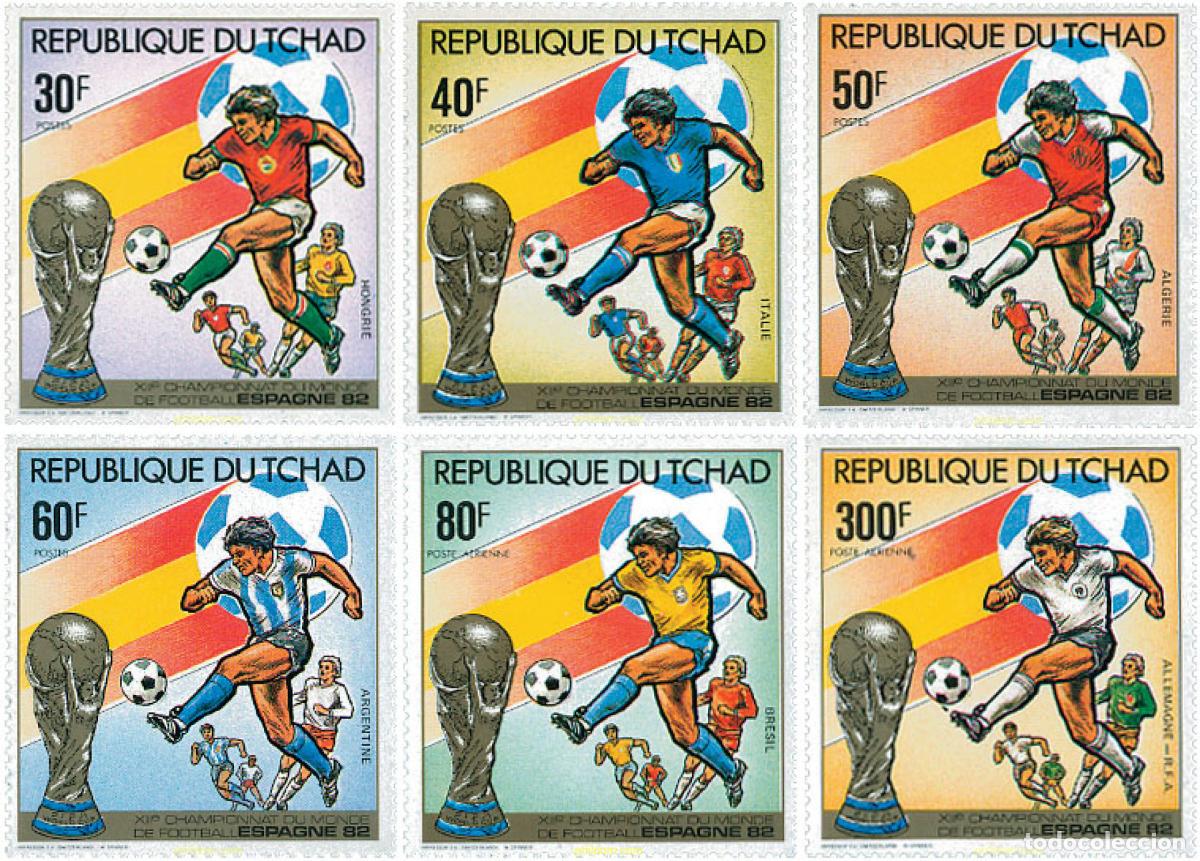Sellos: 79396 MNH CHAD 1982 COPA DEL MUNDO DE FUTBOL. ESPA&Ntilde;A-82