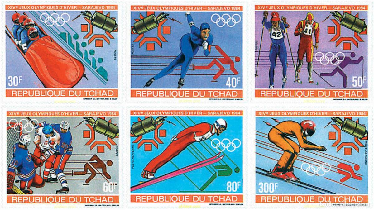 Sellos: 70670 MNH CHAD 1983 14 JUEGOS OLIMPICOS INVIERNO SARAJEVO 1984