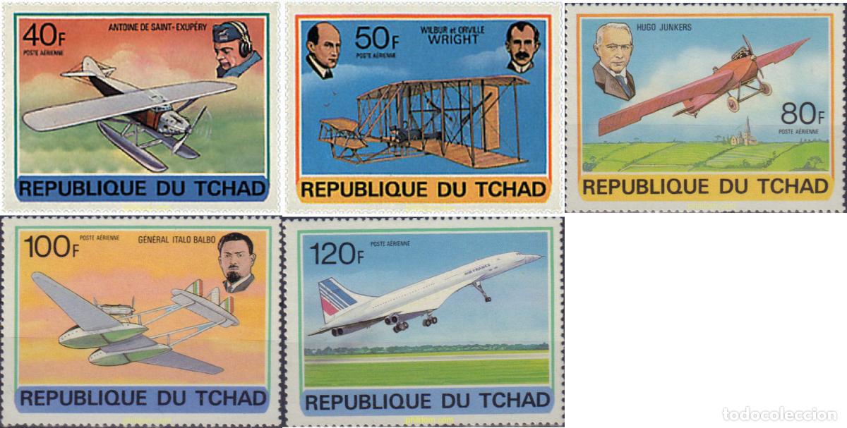 Sellos: 27911 MNH CHAD 1978 PIONEROS DE LA AVIACION