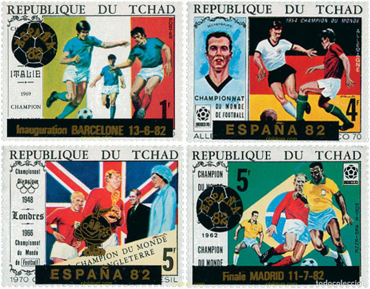 Sellos: 28079 MNH CHAD 1982 COPA DEL MUNDO DE FUTBOL. ESPA&Ntilde;A-82