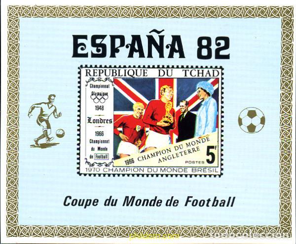 Sellos: 272187 MNH CHAD 1982 COPA DEL MUNDO DE FUTBOL. ESPA&Ntilde;A-82