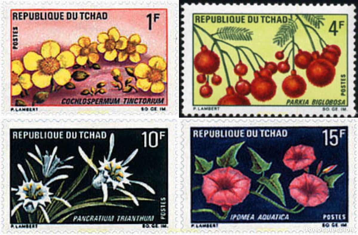 Sellos: 97905 MNH CHAD 1969 FLORES REGIONALES