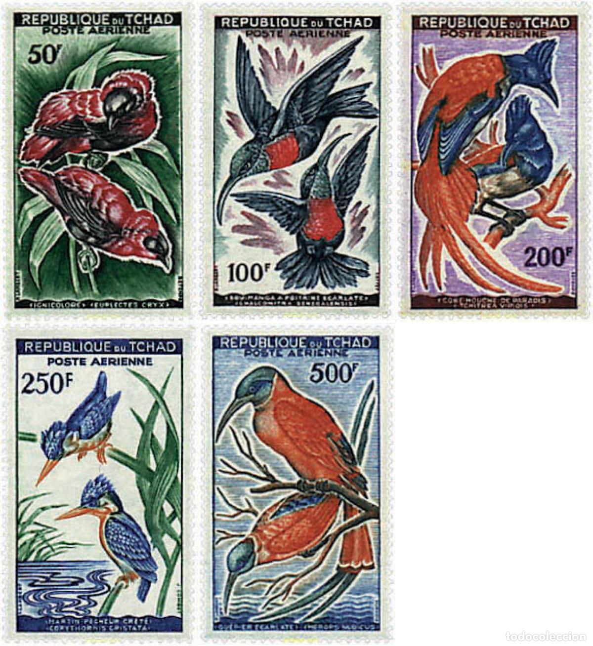 Sellos: 33189 MNH CHAD 1961 AVES