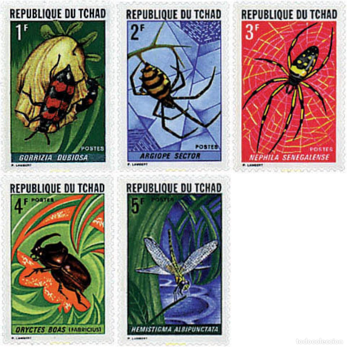 Selos: 68273 MNH CHAD 1972 INSECTOS