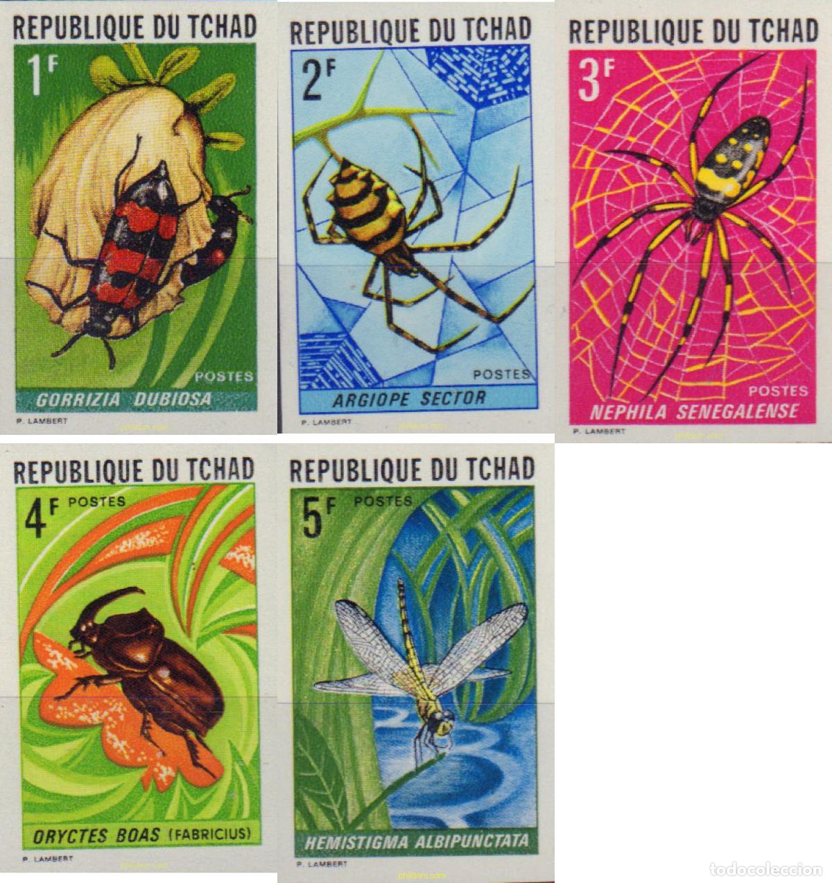 Sellos: 572229 MNH CHAD 1972 INSECTOS