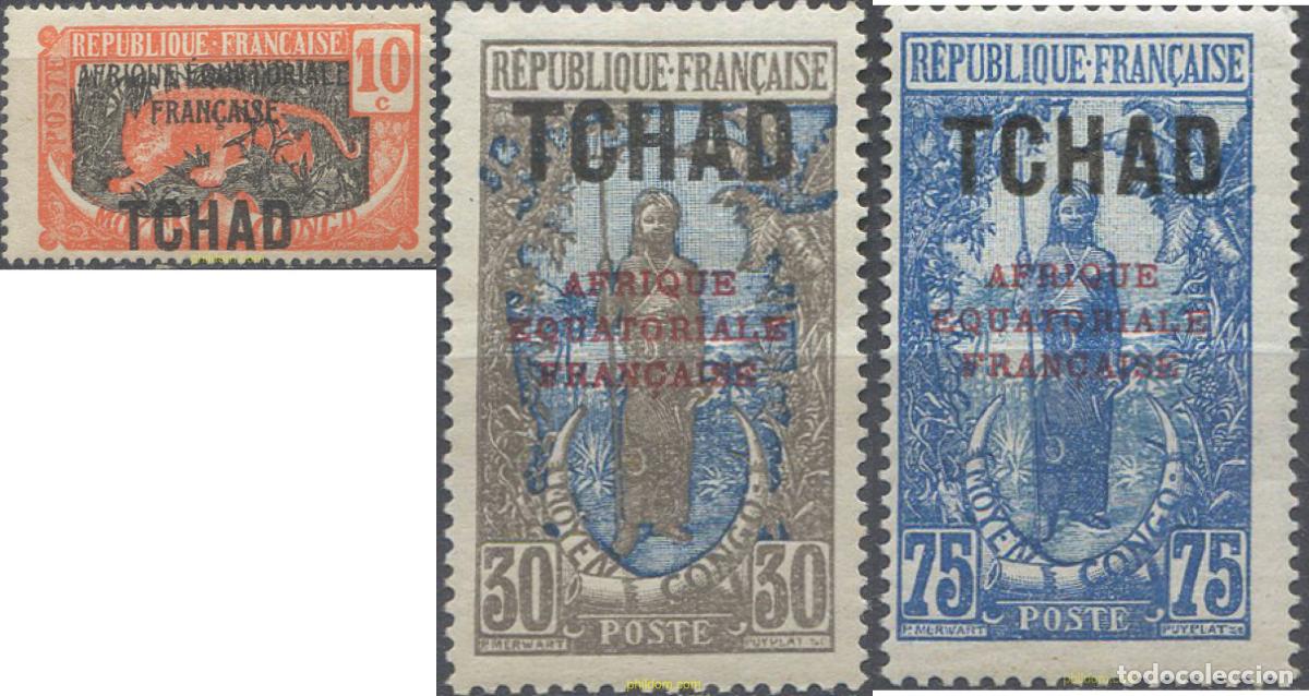 Sellos: 659686 HINGED CHAD 1925 SERIE BASICA