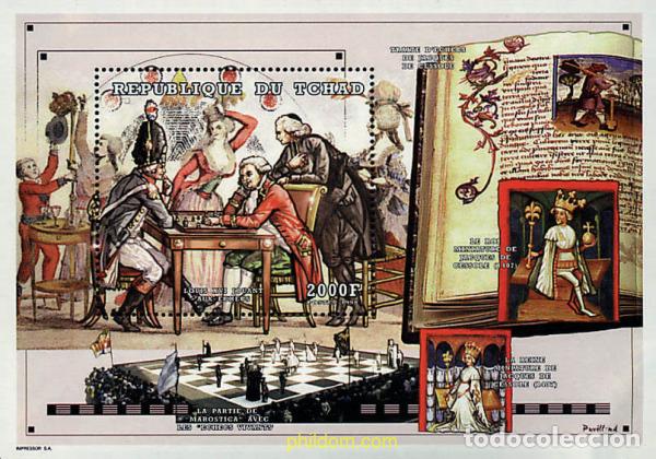 Sellos: 207411 MNH CHAD 1999 CAMPEONES DE AJEDREZ