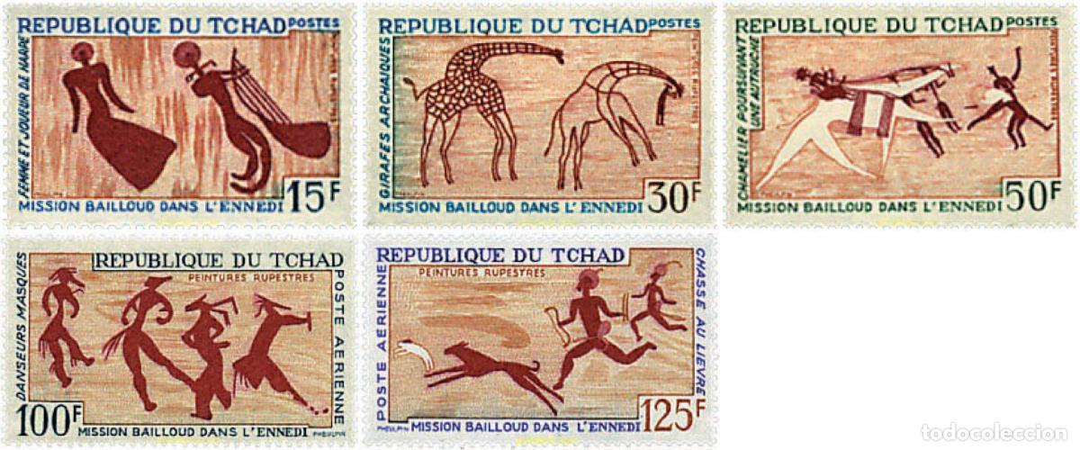 Sellos: 102365 MNH CHAD 1967 PINTURAS RUPESTRES