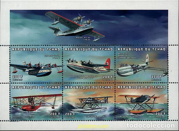 Sellos: 290760 MNH CHAD 1998 HIDROAVIONES