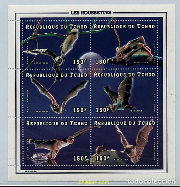 Sellos: 290765 MNH CHAD 1998 MURCIELAGOS